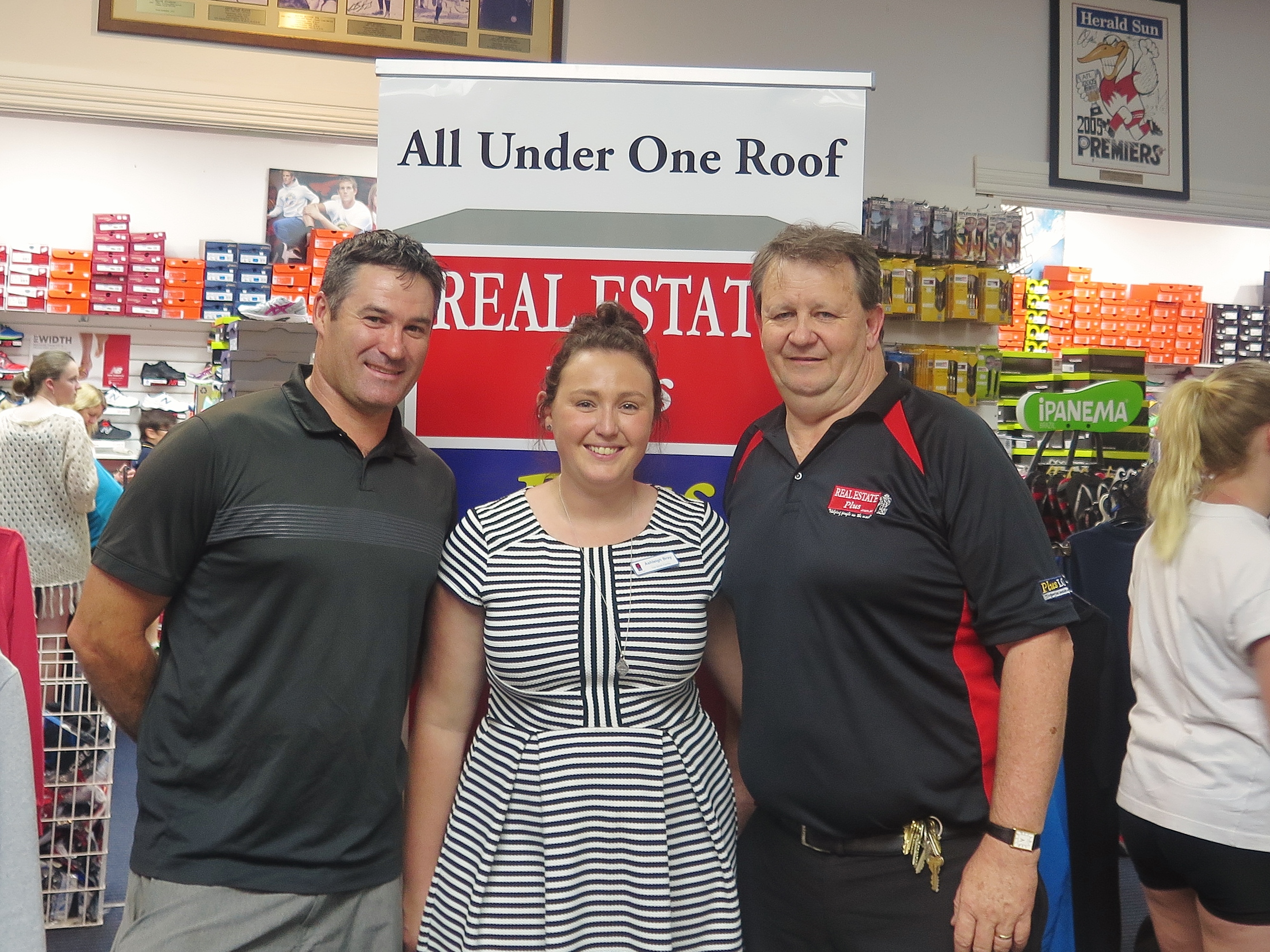 Mike from Slater Gartrell Sports, Ashleigh from The Smith Family and our CEO Milton Rendell. 